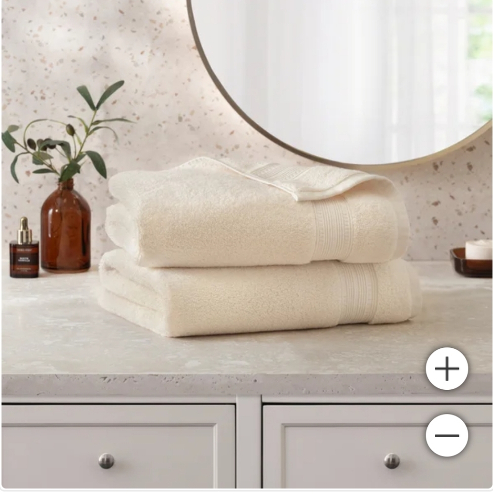 (5)Charisma 100% Hygrocotton 2-piece Bath Sheet Set